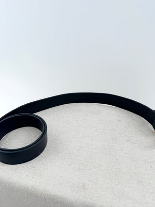 Anine Bing signature link belt wide leather, M/L