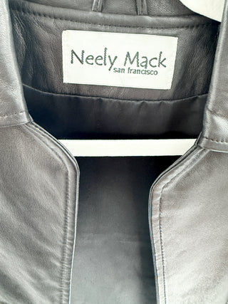 Neely Mack leather jacket with collar, S