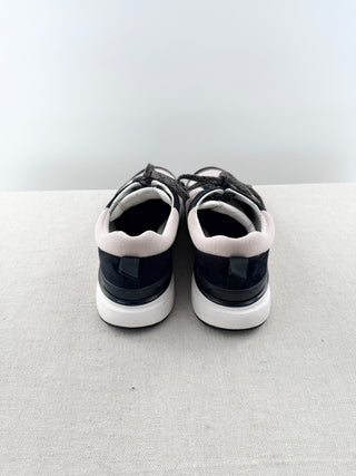 Chanel suede and fabric low top interlocking CC sneakers, 41