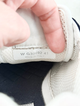 Chanel suede and fabric low top interlocking CC sneakers, 41