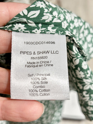 Veronica Beard green white casual set: tank and skirt, 2