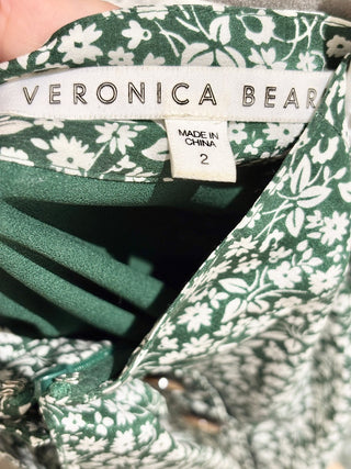 Veronica Beard green white casual set: tank and skirt, 2