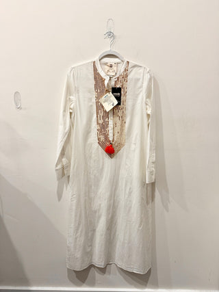 Figue cover up kaftan with sequins and tassel, M