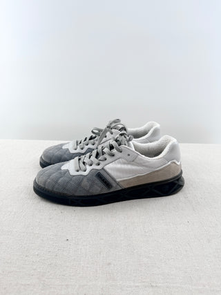 Chanel quilted suede and fabric sneakers CC, 41