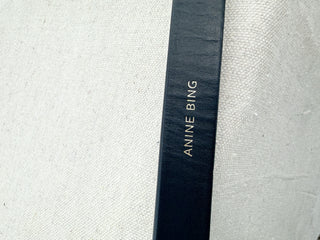 Anine Bing small signature link belt leather, M/L