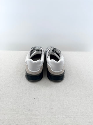 Chanel quilted suede and fabric sneakers CC, 41