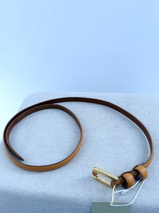 Etienne aigner thin leather belt, L
