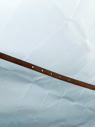 Etienne aigner thin leather belt, L