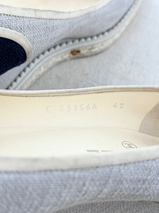 Chanel espadrille wedges platform canvas, 42