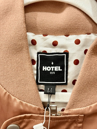 Hotel 1171 satin bomber jacket, M