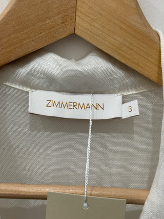 Zimmermann linen blend jumpsuit seaside crop leg, 3 - large