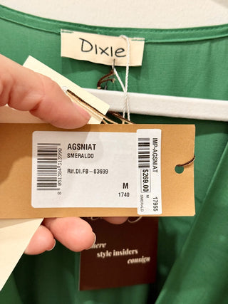 Dixie long satin dress, M