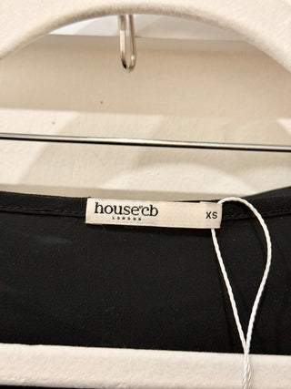 House of CB 2 piece set long skirt and sheer top, XS