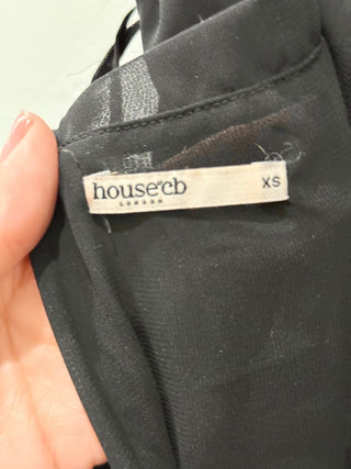 House of CB 2 piece set long skirt and sheer top, XS