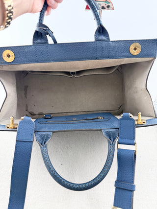 Anya Hindmarch ephson top handle leather bag with long strap