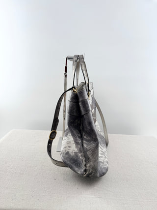 Gucci horsebit python tote bag large