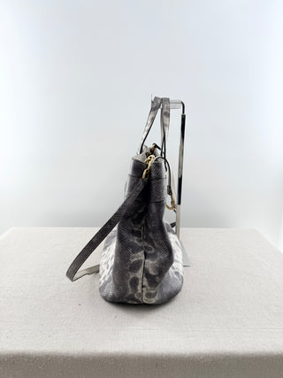 Gucci horsebit python tote bag large