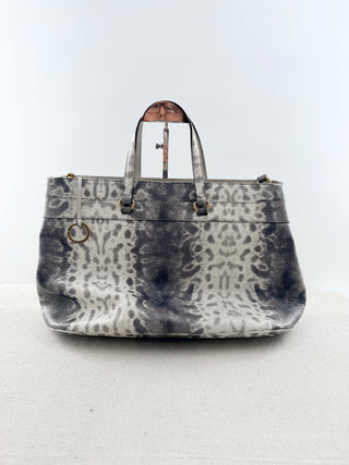 Gucci horsebit python tote bag large