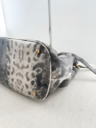 Gucci horsebit python tote bag large