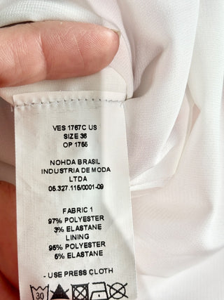 PatBO Leaves Ruffle Asymmetrical Midi Slip Dress Coral Red Women's Size US 4