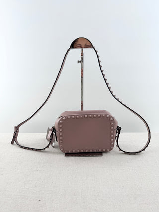 Valentino rockstud leather camera cross body bag