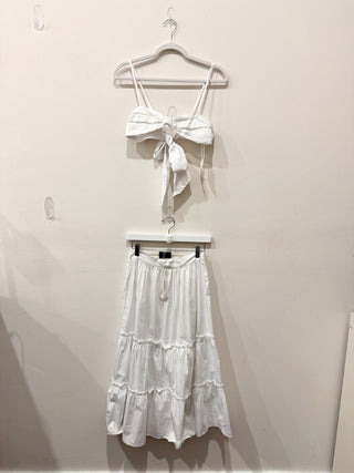 Krewe Duq set bra and long cotton skirt, XS / S