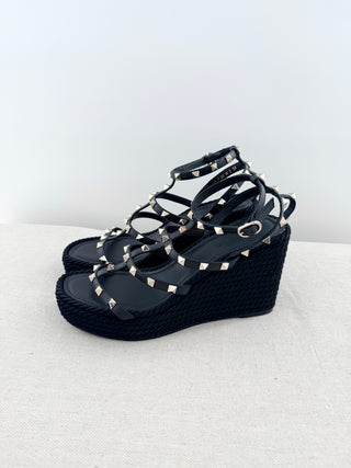Valentino wedge sandals rockstud, 39