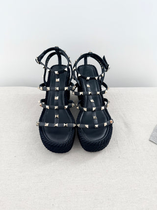 Valentino wedge sandals rockstud, 39