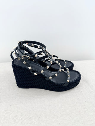 Valentino wedge sandals rockstud, 39