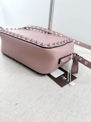 Valentino rockstud leather camera cross body bag