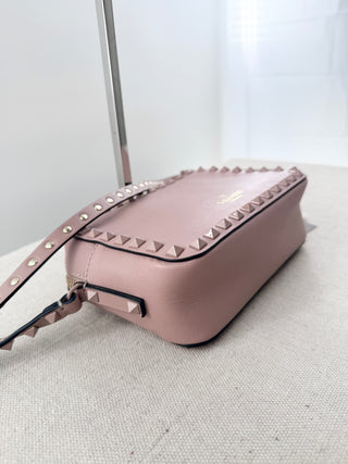 Valentino rockstud leather camera cross body bag