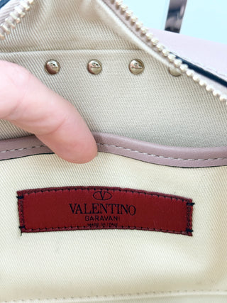 Valentino rockstud leather camera cross body bag