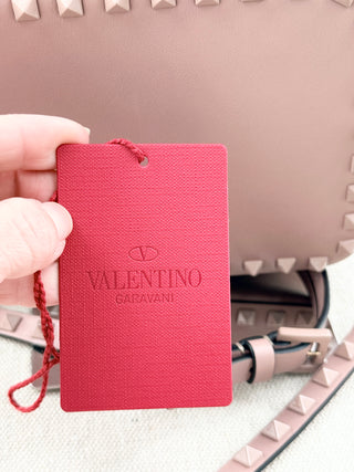 Valentino rockstud leather camera cross body bag