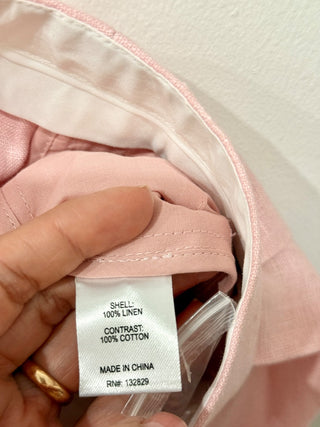 L'Academie pleated bermuda linen shorts, S