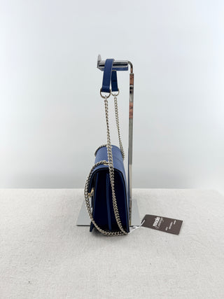 Gucci leather interlocking G shoulder bag with chain strap