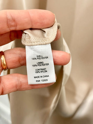 Song of Style pearl chain strap lace trim maxi dress, S