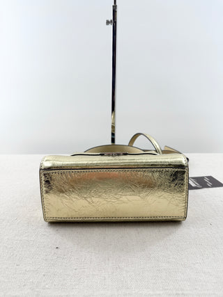Tory Burch lee radzwill small leather metallic bag