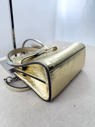 Tory Burch lee radzwill small leather metallic bag