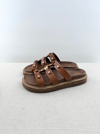 Celine slide tippi calfskin sandals, 40.5
