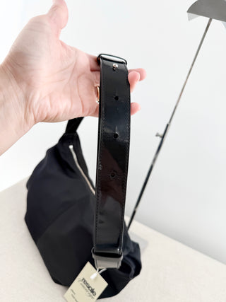 Nothing Written nylon and faux leather strap bag