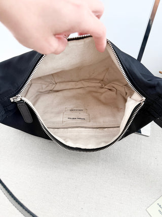Nothing Written nylon and faux leather strap bag