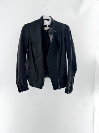 Phillip Lim lamb leather zip up jacket, 4