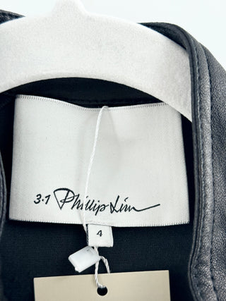 Phillip Lim lamb leather zip up jacket, 4