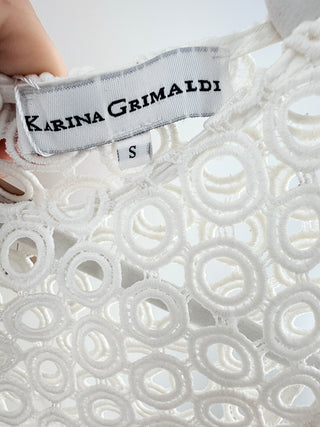 Karina Grimaldi romper eyelet, S