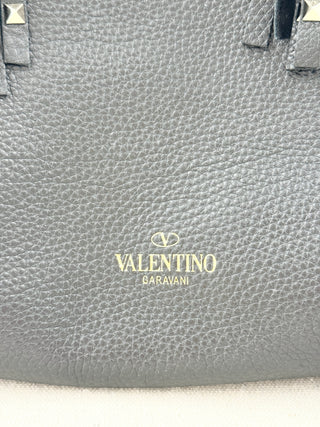 Valentino C rockee fringed leather tote large bag