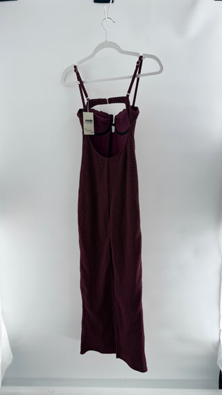 Montce textured terry maxi dress bodycon, XS