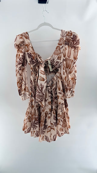 Eugenia Fernandez floral print mini dress, S