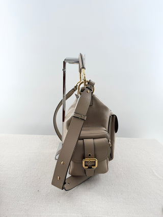 Chloe leather large camera bag with strap