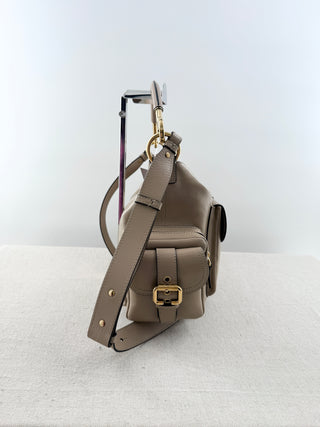 Chloe leather large camera bag with strap