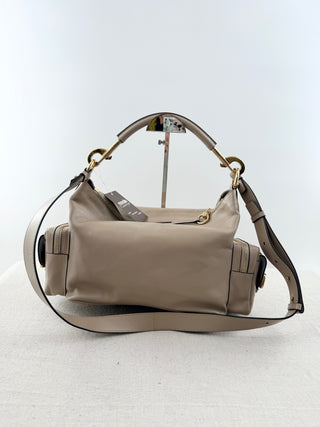 Chloe leather large camera bag with strap